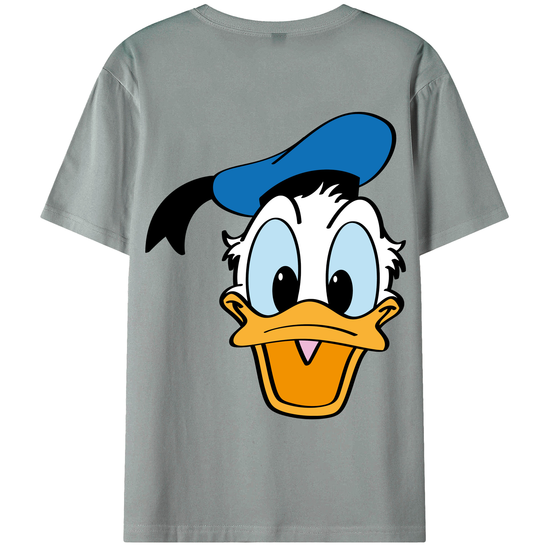 ミッキーマウス Mickey Mouse 綿100％ メンズ半袖Tシャツ（バックプリント） 通気性